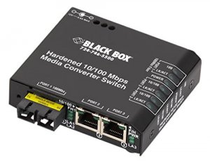 Black LBH100AE-H-SSC Hardened Media Converter Switches, 10-1