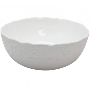 Gibson 118377.01 Home Royal Abbey 10 Inch Serving Bowl In White