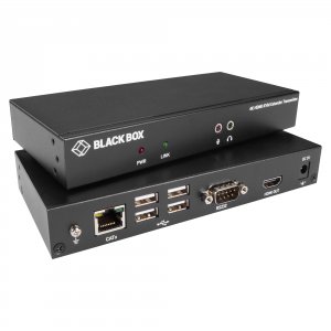 Black KVXLCH-100 Kvx Series Hdmi 4k Kvm Extender, Sh, Tx+rx