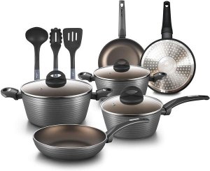 Nutrichef NCCW12S 12pc Rg Ln Ptrn Ck Set