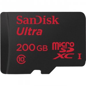 Sandisk SDSDQUAN-200G-A4A Ultra, 200gb, Microsdxc, Class 10 Uhs-i, Wit