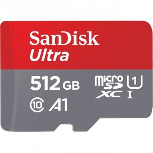 Sandisk SDSQUAR-512G-AN6MA Ultra Microsdxc, 512gb, 10uhs-i, U1 Sdsquar