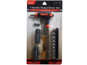 Bulk EC397 25 Piece T-handle Torque Driver Set