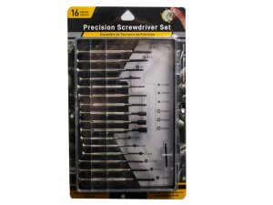 Bulk EC398 16 Piece Precision Screwdriver Set In Hard Case