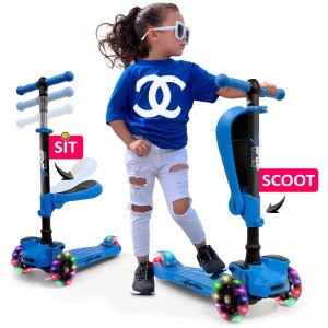 Hurtle HURFS56 Mini Kids Toy Scooter Blu