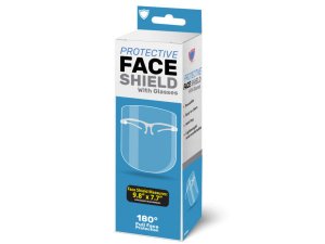 Bulk MO159 Protective Face Shield With Glasses