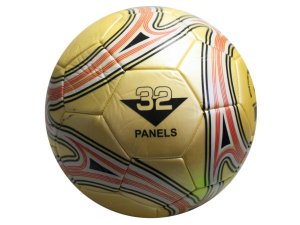 Bulk OP969 Size 5 Gold Soccer Ball With Swirl Design