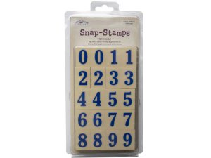 Bulk SA709 Snap-stamps Set Numbers Formal 1quot;