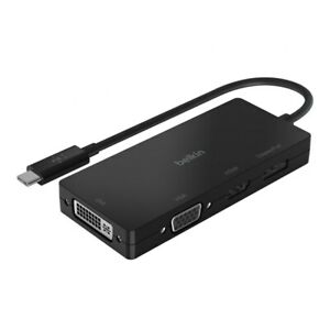 Belkin AVC003BTBK Adpt,usbc-hdmi,vga,dvi,dsplypt,blk