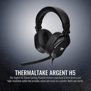 Thermaltake GHT-THF-ANECBK-30 Argent H5 Stereo Gaming Headst