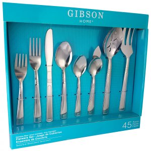 Gibson 79678.45 Home Astonshire 45 Piece Stainless Steel Tumble Finish