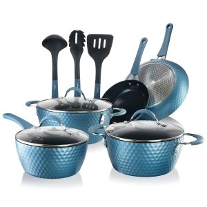 Nutrichef NCCW11BD Dmnd Pts  Pns Set Blu