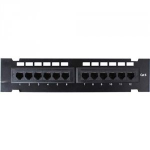 4xem 4XWMC6PP12 12port Cat6 Wall Mount Patch