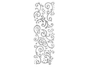 Bulk CH381 Momenta 50 Piece Silver Glitter Stickers