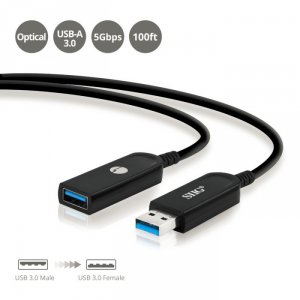 Siig CB-US0U11-S1 Cb Cb-us0u11-s1 Usb 3.0 Aoc Male To Female Active Ca