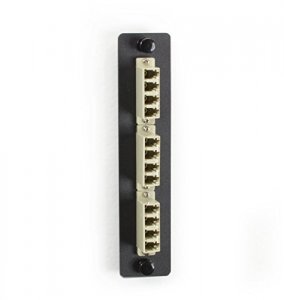 Black JPM455B-R2 Fiber Adapter Panel Lc 6-port Bronze Duplex