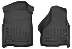 Husky 18031 Liners Front Floor Liners  02-18 Dodge Ram Truck Front-bla