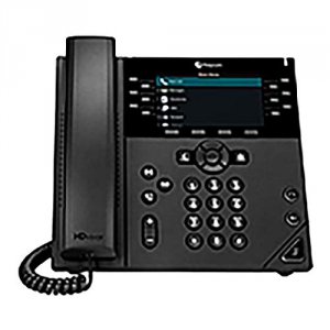 Poly 2200-48840-001 Vvx 450 Desktop Phone With Power Supply