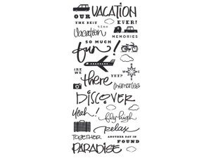 Bulk CH395 34 Piece Stickers With Vacation Phrases