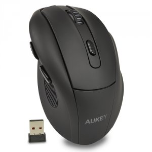 Aukey KM-W9 Km-w9 2.4ghz Wireless 6-button Optical Scroll Mouse Wusbre