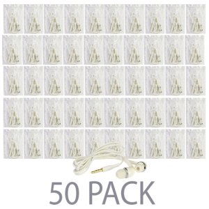 Generic WHT-EARBUDS (50-pack) 40 3.5mm In-ear Earbuds Winline Remote  