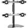 Chief KTP445B Widescreen Quad Monitor Table Stand - Up To 80lb Flat Pa