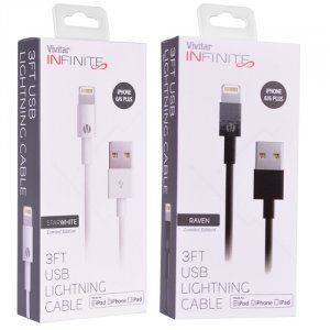 Vivitar V11087-3 (12-pack) 3'  Infinite Mfi Lightning To Usb Charge  S