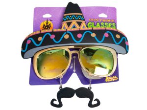 Bulk GW733 Sombrero Costume Glasses