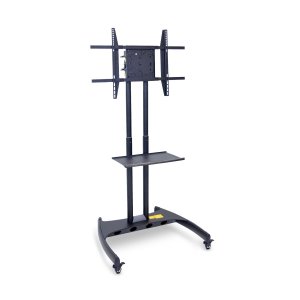 Luxor FP3500 Adjustable Height Flat Panel Cart W Accessory Shelf And 9