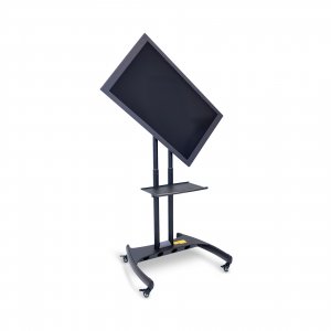 Luxor FP3500 Adjustable Height Flat Panel Cart W Accessory Shelf And 9