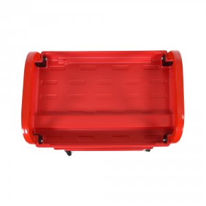 Luxor ATC332 3 Shelf Utility Cart Red