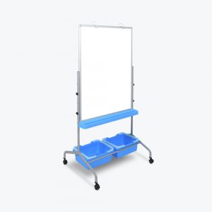 Luxor L330 Classroom Chart Stand With Storage Bins