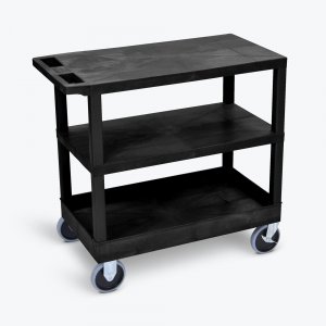 Luxor EC221HD-B Black Ec221hd-b 18x32 Cart 2 Flat1 Tub Shelves