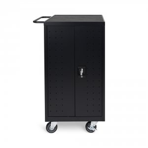 Luxor LLTP18-B Black 18 Laptop Computer Charging Cart