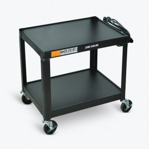 Luxor AV26 Black Metal Av Cart