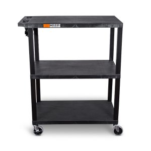 Luxor EA42-B 3 Flat Shelves Black Presentation Station