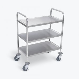 Luxor L100S3 Stainless Steel Cart 3 Shelves