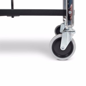 Luxor MSCC-3 3 Shelf Collapsible Metal Cart