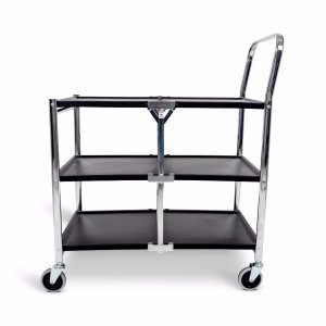 Luxor MSCC-3 3 Shelf Collapsible Metal Cart