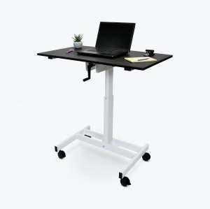 Luxor STANDUP-SC40-WB Single Column Crank Stand Up Desk 23.625d X 39.3