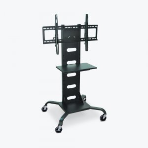 Luxor WPSMS51 Mobile Black Flat Panel Tv Stand  Mount