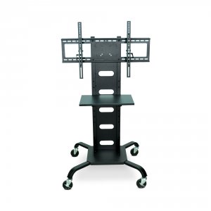 Luxor WPSMS51 Mobile Black Flat Panel Tv Stand  Mount