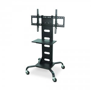 Luxor WPSMS51 Mobile Black Flat Panel Tv Stand  Mount