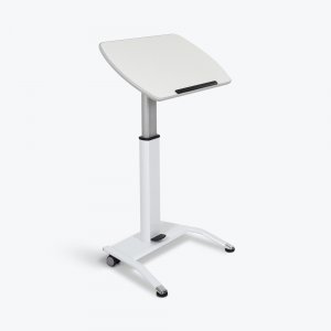 Luxor LX-PNADJ-WH - Lx-pnadj-wh - Pnematic Height Adjustable Lectern