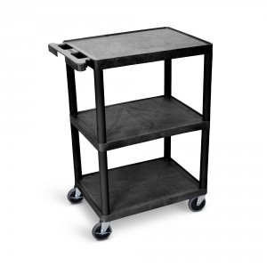 Luxor STC22-G 2 Shelf Gray Cart