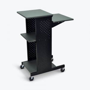 Luxor PS4000 Gray 4 Shelf Mobile Presentation Station