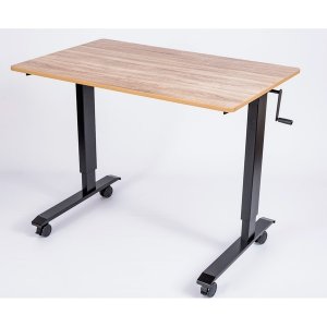 Luxor STANDCF48-BK/WO 48 High Speed Crank Adjustable Desk