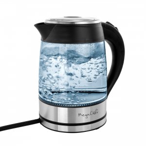 Megachef MGKTL-1752 1.8lt. Glass Body And Stainless Steel Electric Tea