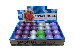 Bulk KM320 Sponge Balls Wasst Colors Countertop Display