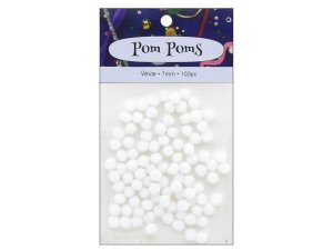 Bulk CH553 100pc White Pom Poms